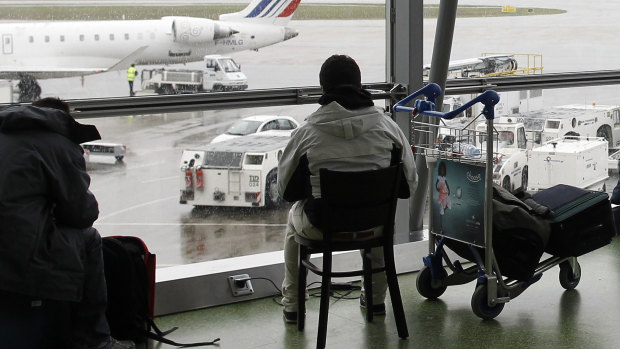 Flights were quickly suspended at Lyon's Saint-Exupery airport.