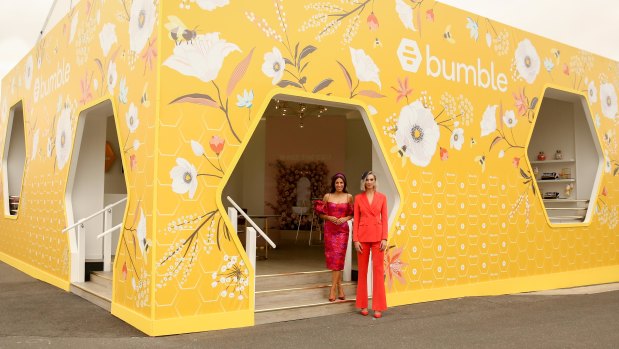 All the buzz ... the new Bumble marquee at Flemington.