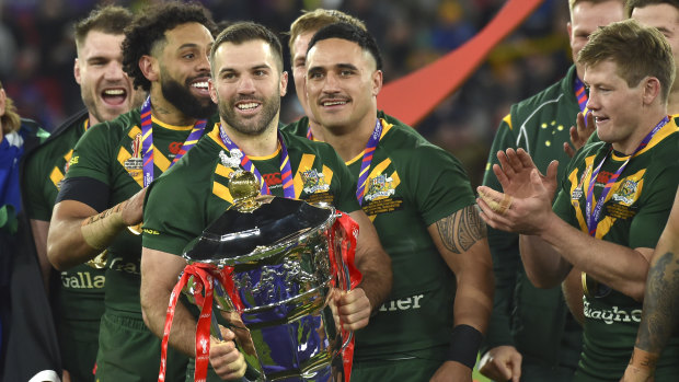 James Tedesco skippered Australia to a World Cup win at the end of last year.