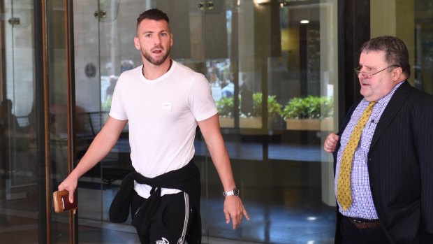 Marko Simic and his lawyer Robert Haralovic leaving the Downing Centre.