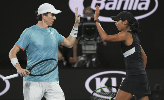 John-Patrick Smith (left) is a doubles specialist now but was once on the verge of a top-100 singles ranking.