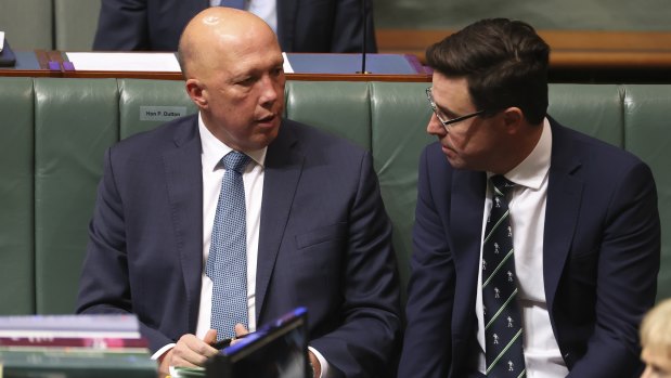 The Coalition’s federal leaders, Peter Dutton and David Littleproud.