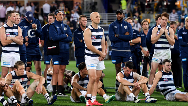 Geelong after losing the 2020 grand final to Richmond.