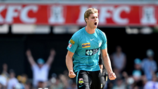 Express: Left-arm Brisbane Heat quick Spencer Johnson.