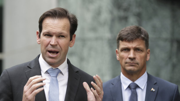 Resources Minister Matthew Canavan and Energy Minister Angus Taylor announced a suite of measures for the domestic gas market on Tuesday.