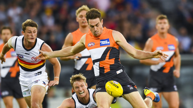 Six of the best: Jeremy Cameron is a fan of the AFL's new rules.