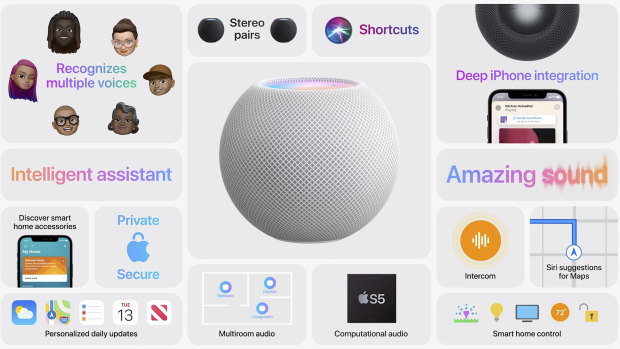 The new HomePod Mini has a range of features.