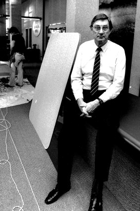 ACT City Manager John Turner in 1988 in his then new digs in the North Building on London Circuit
