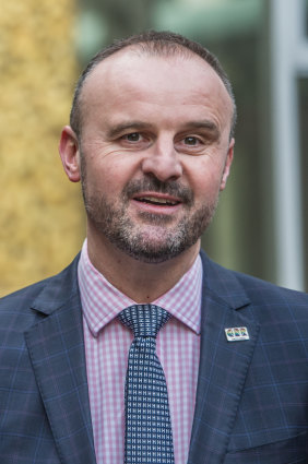 ACT Chief minister Andrew Barr
