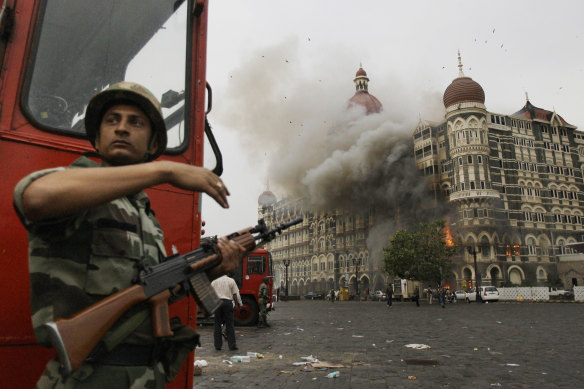 The terrorist attack on Mumbai's Taj Mahal Palace in November 2008 was the subject of the 2018 film <i>Hotel Mumbai</i>.