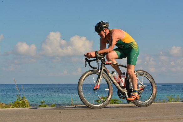 The author is a keen triathlete and was about to compete in Lausanne before his diagnosis. 