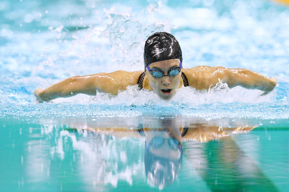 Emma McKeon continued her brilliant form in the 100m butterfly on Saturday.