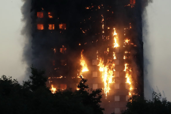 Combustible cladding on London's Grenfell Tower exacerbated a fire that claimed 72 lives in 2017.