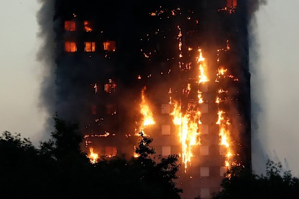 Combustible cladding on London's Grenfell Tower exacerbated a fire that claimed 72 lives in 2017.