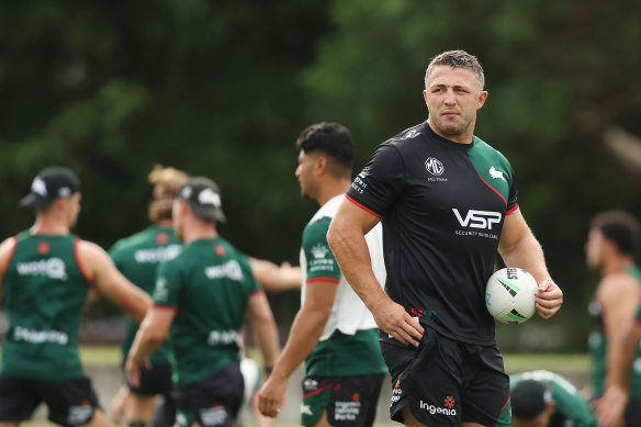 South Sydney assistant coach Sam Burgess.