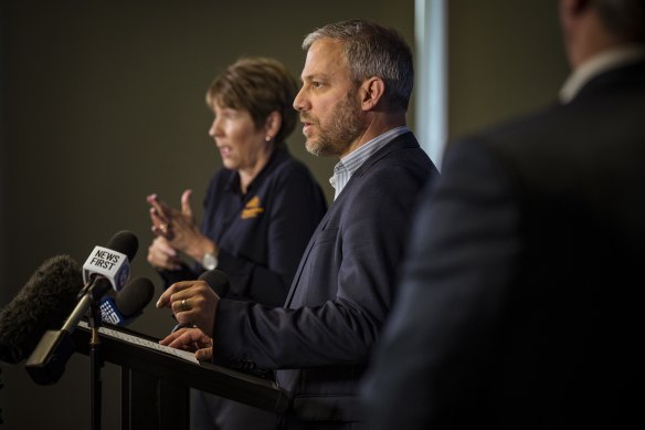Chief Health Officer  Professor Brett Sutton speaks to the media about the new, Omnicron, strain of the coronavirus. 