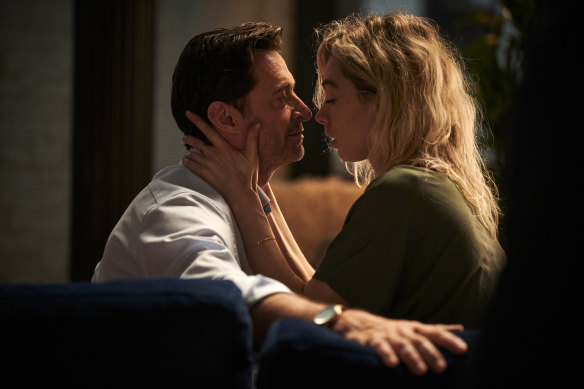 Hugh Jackman and Vanessa Kirby in a scene from The Son.