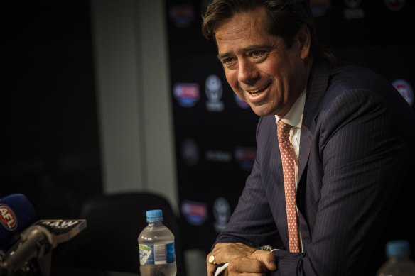 Outgoing league executive Gillon McLachlan.