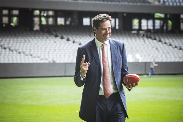 Stepping down: AFL boss Gillon McLachlan. 