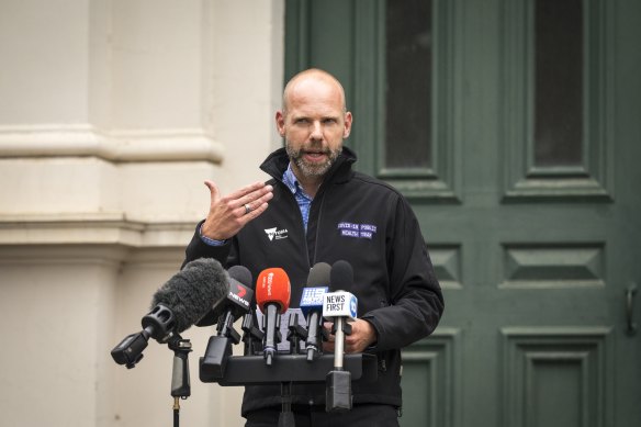 Victorian COVID commander Jeroen Weimar on Tuesday announced private pathology labs testing for coronavirus would close because of backlogs.