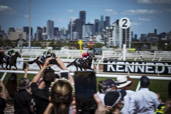 James McDonald winning the Melbourne Cup on Verry Elleegant.