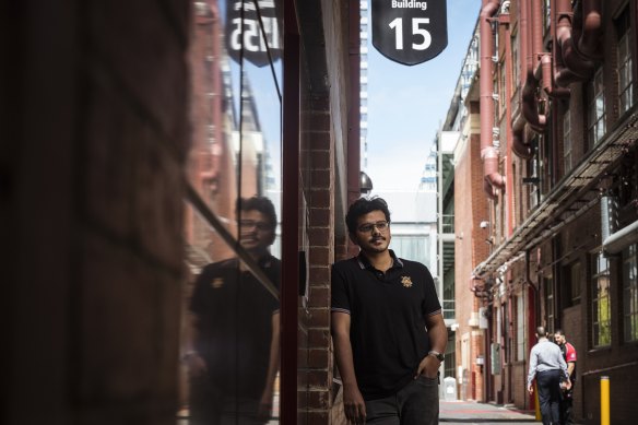 International student Calvin Fernando says it was surreal to finally set foot in Melbourne.