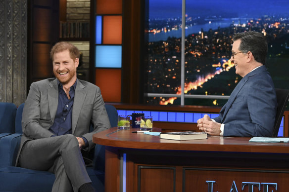 Prince Harry spoke at lengths about his “todger” on The Late Show with Stephen Colbert.
