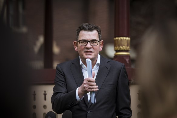 Victorian Premier Daniel Andrews.  
