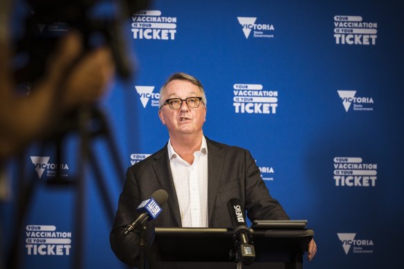 Victorian Health Minister Martin Foley on Tuesday.