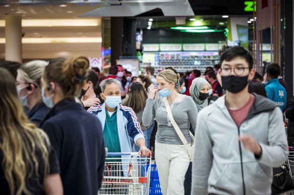 Shoppers flooded back to Chadstone after non-essential retail reopened last month