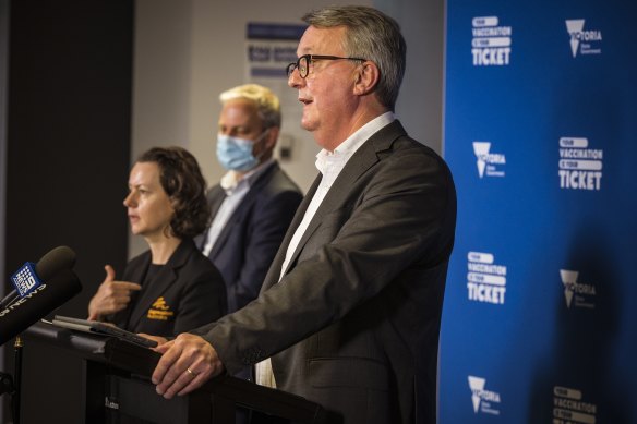Health Minister Martin Foley has the final say over Victoria’s restrictions, rather than Chief Health Officer Brett Sutton, under new pandemic laws.