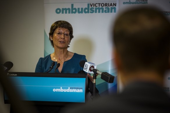 Ombudsman Deborah Glass announces the findings of the investigation in December last year. 