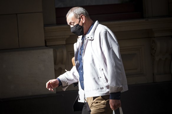 Colin Graham leaving court earlier this year.