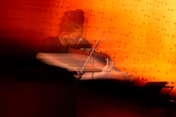 Violinist Veronique serret. 