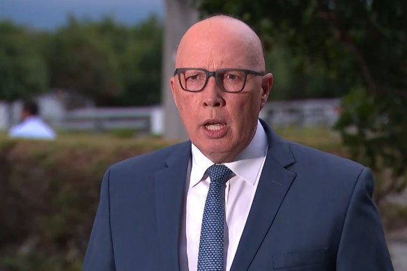 Peter Dutton spoke about the allegations Qantas sold tickets to cancelled flights. 