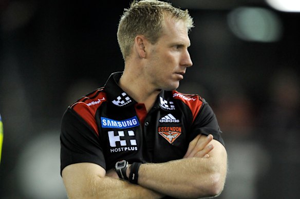 Knights durante seu tempo como treinador do Essendon. 