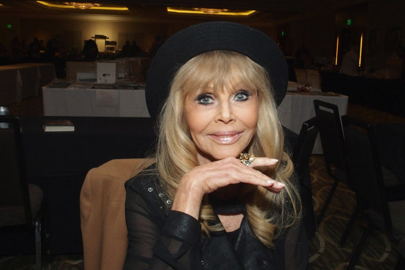 Britt Ekland attends The Hollywood Autograph Show at The Westin Los
Angeles Airport, 2019.