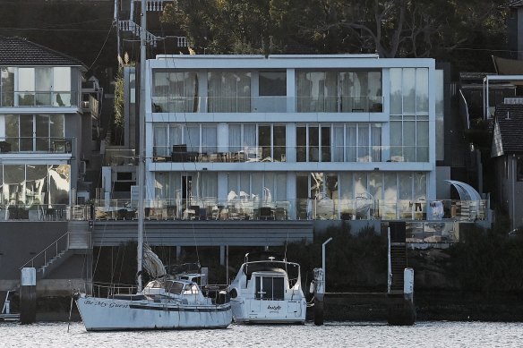 The home of Toplace owner Jean Nassif in Chiswick, which was raided by police in February.