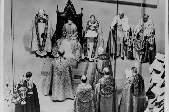 Queen Elizabeth II was crowned upon the stone during the coronation ceremony in Westminster Abbey.