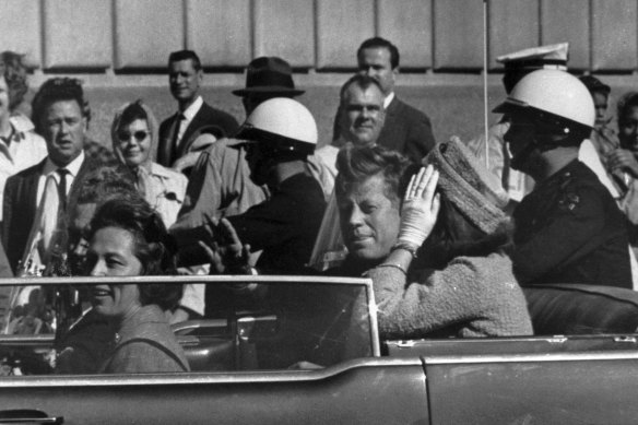 JFK in Dallas, Texas, on the day of his assassination on November 22, 1963.
