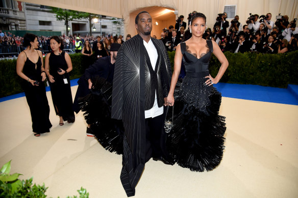 Diddy and Cassie attend the Met Gala in 2017.