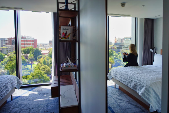 Inside one of Le Meridien’s luxury suites. 