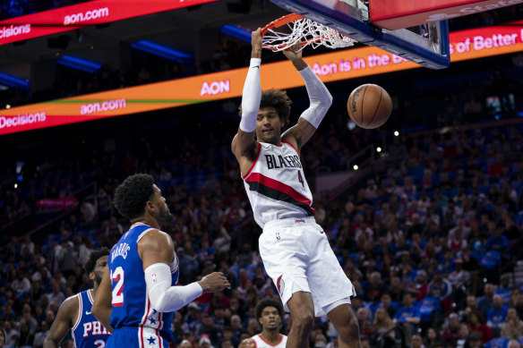 Portland Trail Blazers guard Matisse Thybulle.