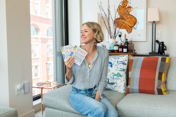 Actor Naomi Watts helped launch a range of menopause-themed greeting cards last year.