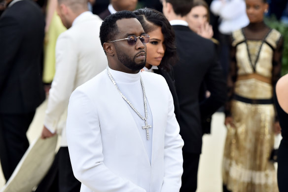 Diddy and Cassie attend the Met Gala in 2018.