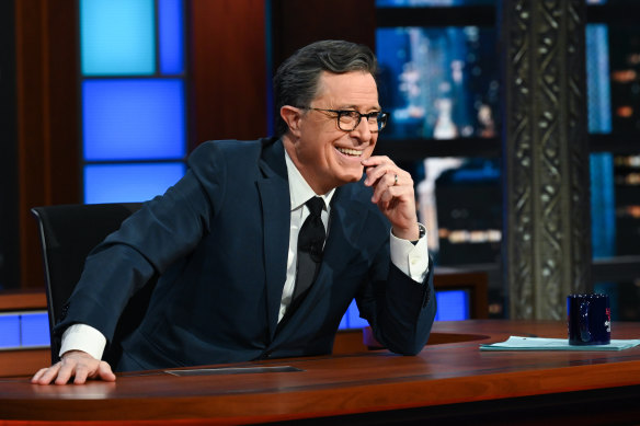 US talk show host Stephen Colbert covered the Gina Rinehart portrait story on his show.