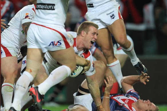 Ben Creagh was the try-scoring hero for the Dragons in 2012.