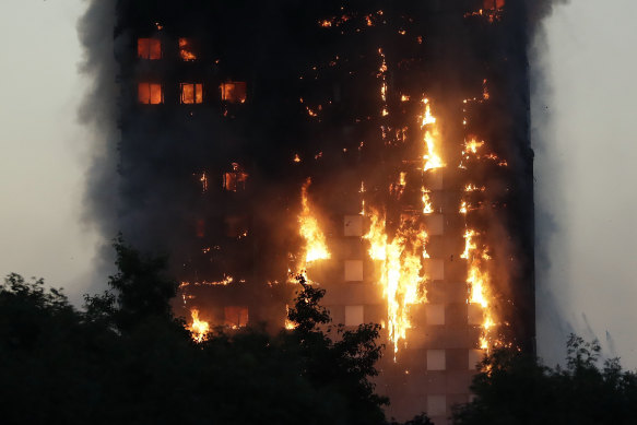 Combustible cladding on London's Grenfell Tower exacerbated a fire that claimed 72 lives in 2017.