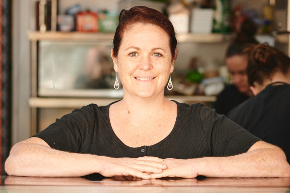 Glo Juice cafe owner Amanda McGrath.