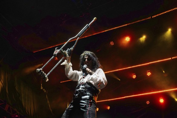 Alice Cooper turns the show into a full-on pantomime.